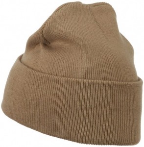 Skullies & Beanies Vietnam Veteran Embroidered Long Knitted Beanie - Khaki - C318WMOWIAQ