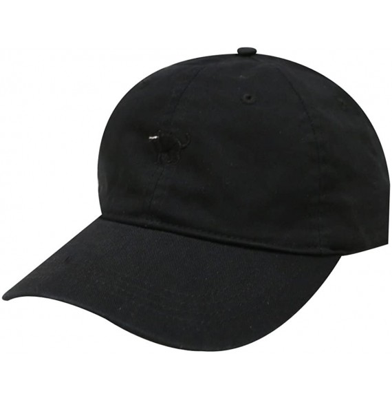 Baseball Caps Small Black Cat Cotton Baseball Cap - Black - C312OB12UU3