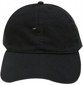 Baseball Caps Small Black Cat Cotton Baseball Cap - Black - C312OB12UU3