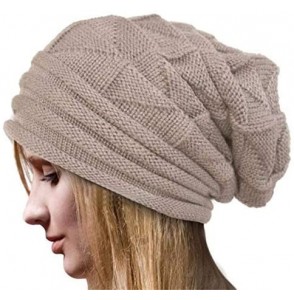 Baseball Caps Unisex Stretch Outdoor Beanies - A-women Beige - CM192470TR0