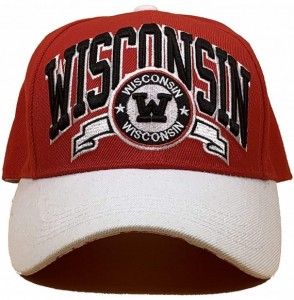 Baseball Caps Baseball Fites Hat Caps for Men Women Dad Gift Best Sport Team Apparel Dad Hats Football - Wisconsin - C418TLKOEI4