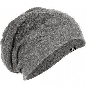 Skullies & Beanies Slouchy Beanie in - Light Grey - CF11NKIQZOB