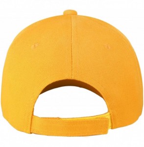 Baseball Caps Baseball Dad Cap Adjustable Size Perfect for Running Workouts and Outdoor Activities - 1pc Gold - CJ18E0UZ308