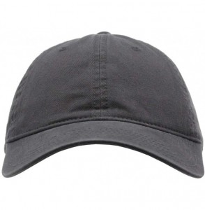 Baseball Caps Blank Dad Hat Cotton Adjustable Baseball Cap - Charcoal Gray - CO12NUP98CF