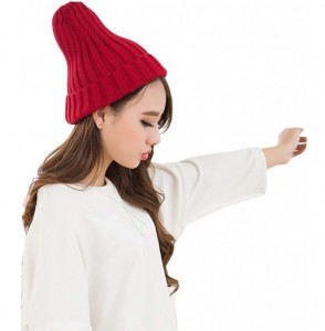 Skullies & Beanies Winter Knit Beanie Cap Ski Hat Casual Hats Warm Caps for Men Women - I - C718ILZXW2C