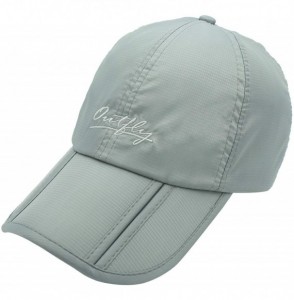 Baseball Caps Uxcellmo Waterproof Quick Drying Baseball Foldable - Dark Grey - CB18R6YHRCN