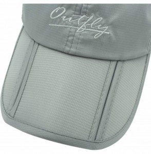 Baseball Caps Uxcellmo Waterproof Quick Drying Baseball Foldable - Dark Grey - CB18R6YHRCN