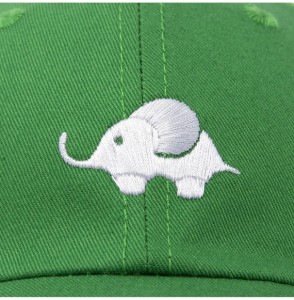 Baseball Caps Cute Elephant Hat Cotton Baseball Cap - Kelly Green - CM18LI28EQC