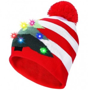 Skullies & Beanies LED Light Up Beanie Hat Christmas Cap for Women Children- Party- Bar - Multicolor-035 - C318WLCKAT9