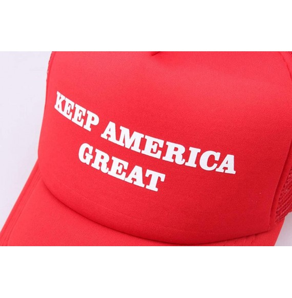 Baseball Caps Trump 2020 Knitted Beanies Caps Men Women Embroidery Winter Warm Hat - Red1 - CT196M3XQGC