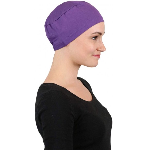 Skullies & Beanies Cancer Headwear Sleeping Coverings Turbans - Purple - CI18OWUTXL8