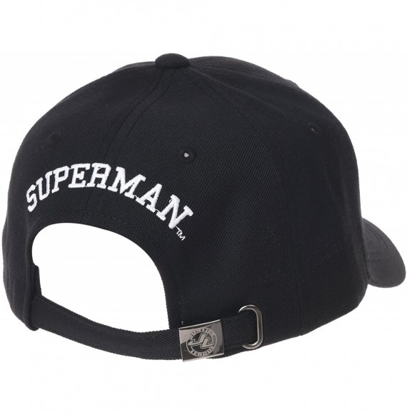 Baseball Caps Superman Shield Baseball Cap Simple Plain Cotton Hat AC11015 - Black - CT18E5CTWSO