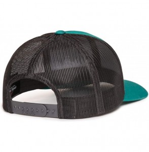 Baseball Caps Trucker Snapback Baseball Hat - Tree - Jaguar Teal/Charcoal - C418OKCKC85