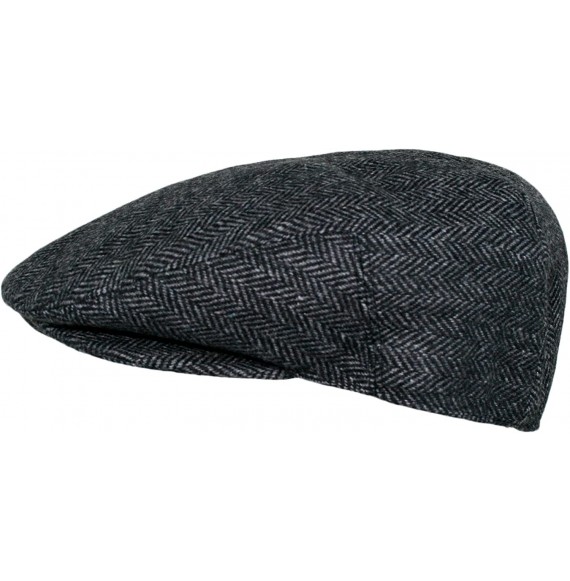 Newsboy Caps Men's Premium Wool Blend Classic Flat IVY newsboy Collection Hat - 1935-charcoal - CP127FDNGQ1