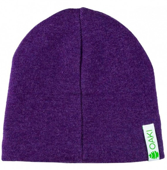 Skullies & Beanies Kid's Wool Beanie - Purple/White - CC18DZW70N3