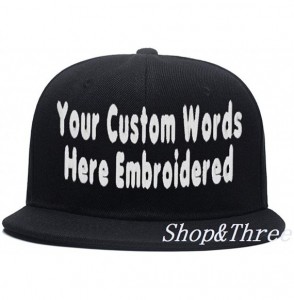 Baseball Caps Custom Embroidered Baseball Cap Personalized Snapback Mesh Hat Trucker Dad Hat - Hiphop Black-1 - C618HLILKQM