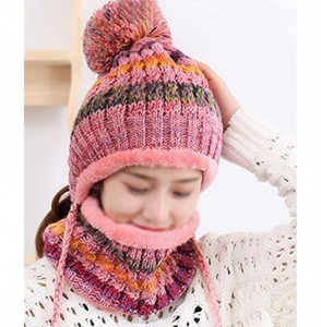 Skullies & Beanies Women Beanies Skull Ski Cap Infinity Neck Warmer - Pink - CK188UTYR6G