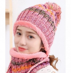 Skullies & Beanies Women Beanies Skull Ski Cap Infinity Neck Warmer - Pink - CK188UTYR6G