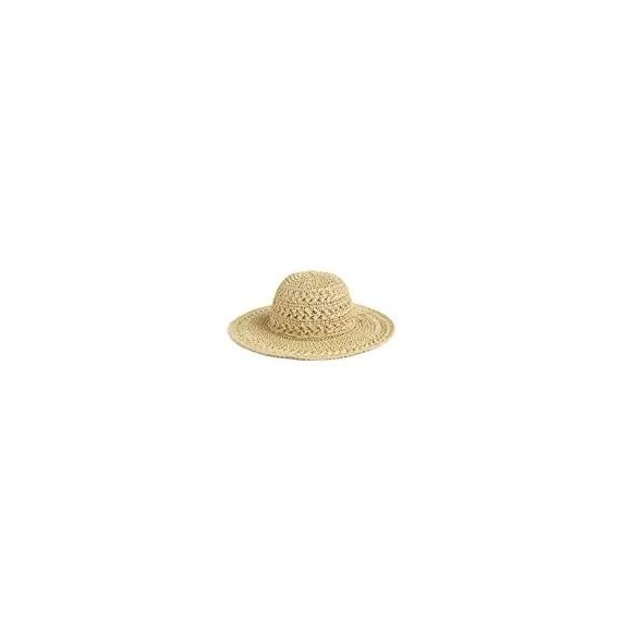 Sun Hats Women's Big Brim Crocheted Toyo Hat - Natural - C31126YJ9WZ