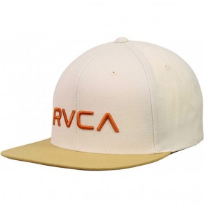 Baseball Caps Men's Twill Snapback III - Cream - CG18YQGDTC7