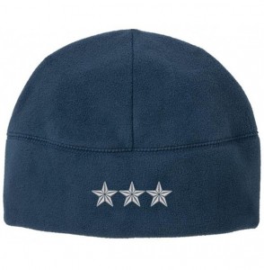 Skullies & Beanies Officer Rank O-9 Lieutenant General/Vice Admiral Veteran Embroidered Beanie Watch Cap - Blue - CY186MU3ZUH