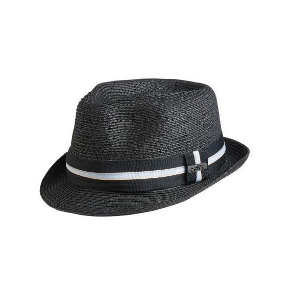 Fedoras Spencer Summer Fedora - Black - C011BE06LPZ