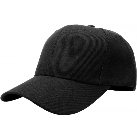 Baseball Caps 2pcs Baseball Cap for Men Women Adjustable Size Perfect for Outdoor Activities - Black/Black - CO195CZ99HY