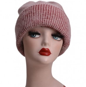 Skullies & Beanies Womens Cashmere Beanie Hat Ski Cap Slouchy Warm Winter Skull Y88 - Wine - C3186NCK46S