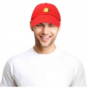 Baseball Caps Lemon Hat Baseball Cap - Red - C018M7U8ICE