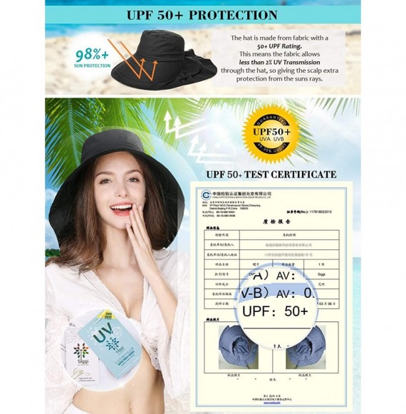 Sun Hats Summer Ladies UPF 50 Sun Hats for Women Anti-Fog Dustproof Sun Cap - 69085black - CW18RG5OY49