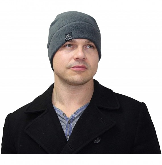 Skullies & Beanies Tactical Fleece Watch Cap Beanie - Skull Cap Fleece Hat - Mens & Women - Graphite Gray - CY18Z4ZX7A6