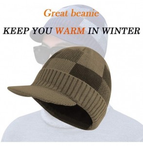 Skullies & Beanies Winter Beanie Warmer Fleece Outdoor - Khaki - CV18ZCQDAT3