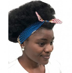 Headbands African Print Headband Hair Accessory for Women/Girls （2 Headbands 1 Big and 1small） - Circle 1 - C418MGCO0XR