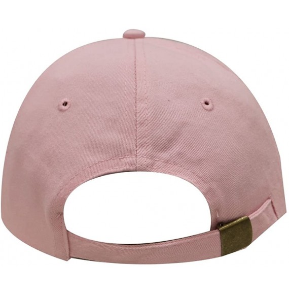 Baseball Caps Cute Cat Cotton Baseball Dad Cap - Pink - C81832ZUX0U