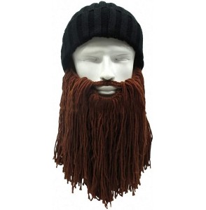 Skullies & Beanies Skullies Beanies Handmade Knitted Mustache - 7 - CQ18LNCI3G6