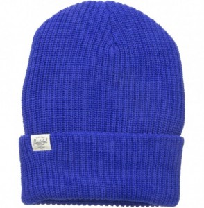 Skullies & Beanies Men's Quartz Beanie - Deep Ultramarine - CL11W7RRKF9