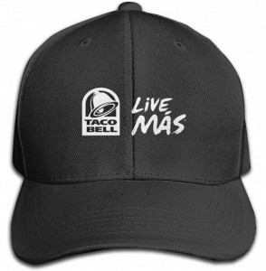 Baseball Caps Taco Bell Hat Black Baseball Cap Unisex Adjustable Baseball Hat - Black - CQ18YNKI325