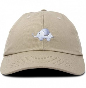 Baseball Caps Cute Elephant Hat Cotton Baseball Cap - Khaki - CS18LI2SLMR