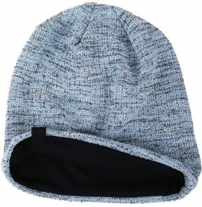 Skullies & Beanies Men's Oversize Slouch Beanie Slouchy Skullcap Large Baggy Hat - Multi-bluish - CU18AKU2XGM