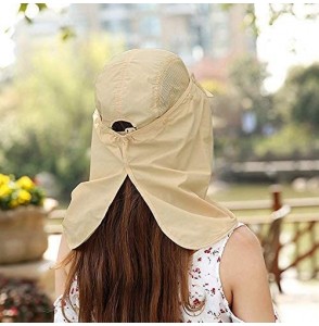 Sun Hats Outdoor UPF 50+ UV Sun Protection Waterproof Breathable Face Neck Flap Cover Folding Sun Hat for Men/Women - CY18NZE...