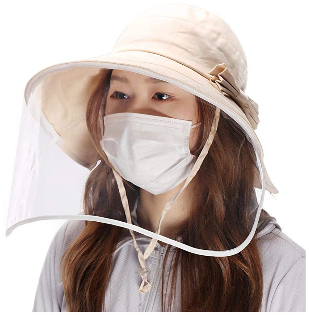 Sun Hats Womens Collapsible Bucket Hat Sun Protection Summer UPF 50 String Golf Garden Hiking 56-59cm - 69038-beige - CV18LL5...