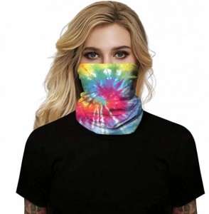 Balaclavas Seamless Bandanas Balaclava Face Mask Neck Gaiter Tie Dye Print for Men Women - Tie Dye - CA197W9KXCD