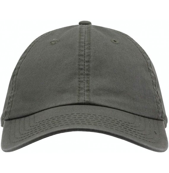 Baseball Caps Classic Washed Cotton Twill Low Profile Adjustable Baseball Cap - Olive Green - C3128GCV6A7