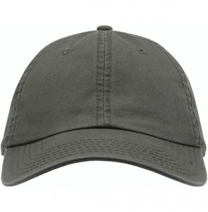 Baseball Caps Classic Washed Cotton Twill Low Profile Adjustable Baseball Cap - Olive Green - C3128GCV6A7