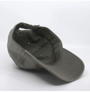 Baseball Caps Classic Washed Cotton Twill Low Profile Adjustable Baseball Cap - Olive Green - C3128GCV6A7