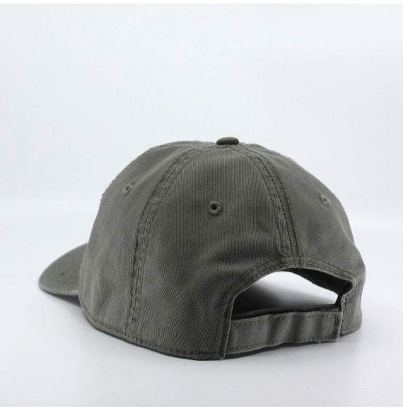 Baseball Caps Classic Washed Cotton Twill Low Profile Adjustable Baseball Cap - Olive Green - C3128GCV6A7