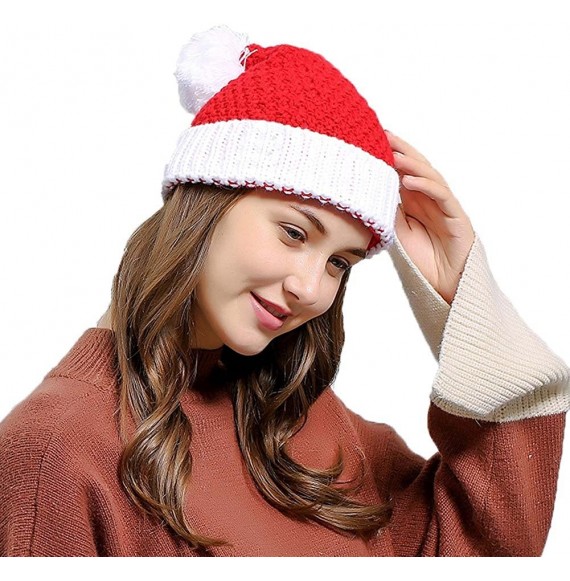 Skullies & Beanies Women Christmas Beanie Hat Winter Warm Knitted Crochet Santa Hat Gift - Santa - CH186AZ52L9