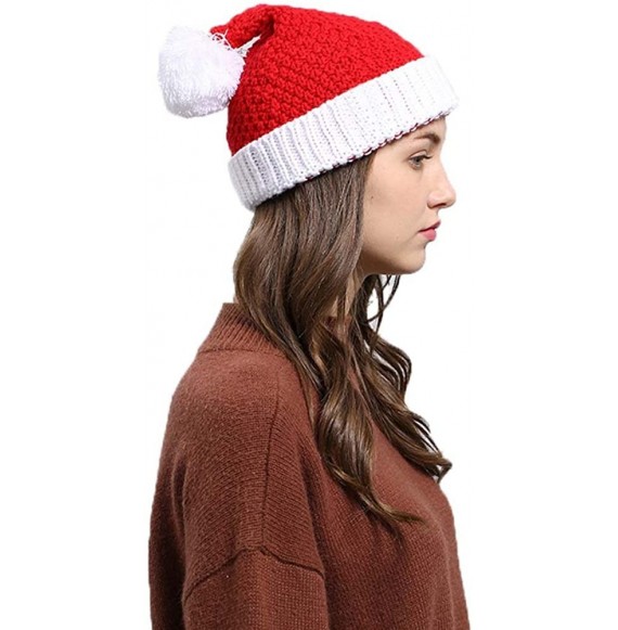 Skullies & Beanies Women Christmas Beanie Hat Winter Warm Knitted Crochet Santa Hat Gift - Santa - CH186AZ52L9