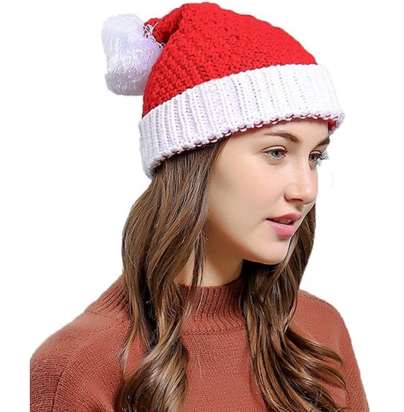 Skullies & Beanies Women Christmas Beanie Hat Winter Warm Knitted Crochet Santa Hat Gift - Santa - CH186AZ52L9