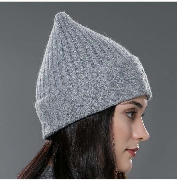 Skullies & Beanies Womens Autumn Knit Wool Hat Winter Unisex Beanie Cap Multicolor - Light Gray - CG12N2H40R7